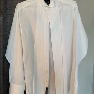 White Tuxedo Shirt 16.5x34